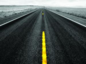 Long dark road