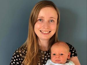 Melissa Reid and baby Harrison