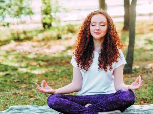 Woman meditating, meditation