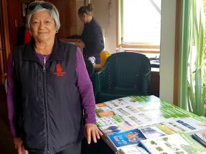 Patu Sigley at Marae Hauora hui at Kororareka with Ngati Hine Health Trust