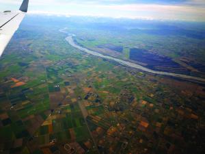 Canterbury plains NZ, aerial shot
