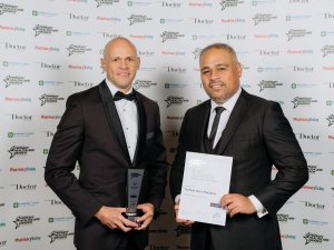 Chris Tooley, Te Puna Ora O Mataatua and associate health minister Peeni Henare at the NZPHA