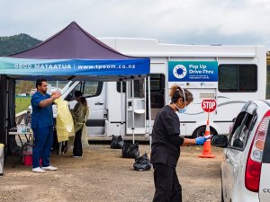 Te Puna Ora o Mataatua COVID swab van