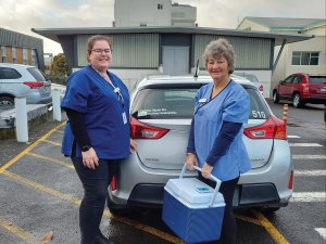 Nurses hit the road