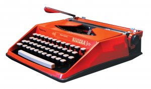 Red type writer