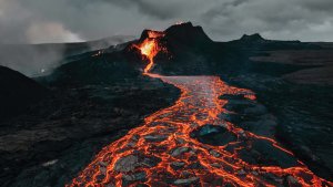 Volcano and Lava