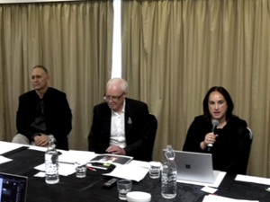 Martin Hefford, Larry Jordan, Justine Thorpe Tu Ora AGM 2021
