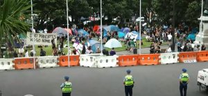 Wellington mandate protest Feb 2022 CR YouTube/NZHerald