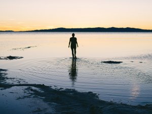 Person in water