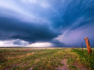 Stormy skies