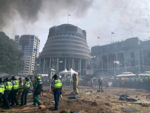 Mandate protest Wellington CR NZ Police_Anthony Bond