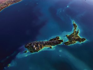  NZ on globe
