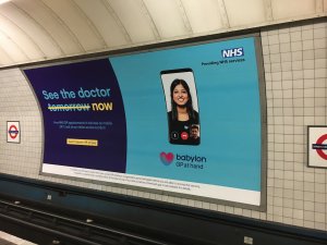 Babylon health London tube dec 2018