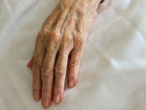 old womans hand