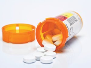 Open pill bottle