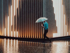 Out in the rain CR Deva Darshan on Unsplash