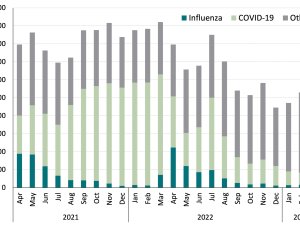 Number and type of calls logged on 0800 IMMUNE between 2021 and 2023 