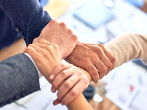 joined hands