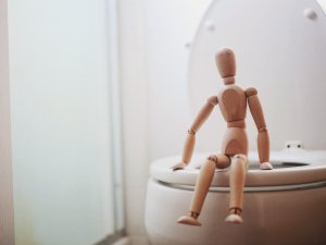 Manniquin on loo