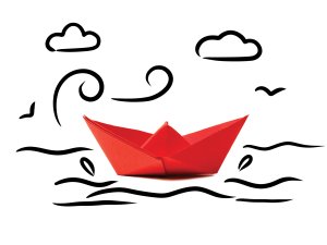 Paper boat CR tolgart on iStock