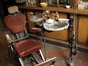 Old dentists chair CR Scott Cartwright on iStock