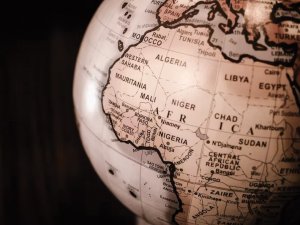 Africa on globe CR James Wiseman on Unsplash