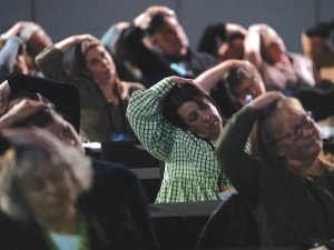 PMAANZ conference neck stretch pic CR Keepa Digital