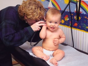 Baby ear exam