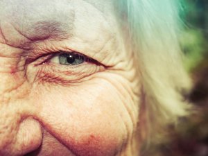 Elderly lady eye