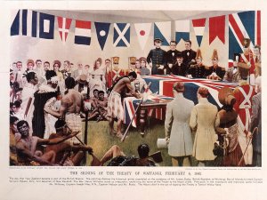 Reconstruction of the Signing of the Treaty of Waitangi, Marcus King