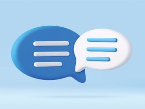 Speech bubbles CR drogatnev on iStock