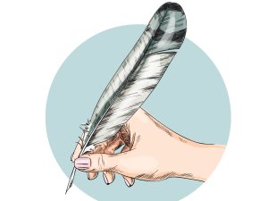 Hand Quill illustration CR Nurofina on iStock