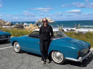 Carol Atmore with Car