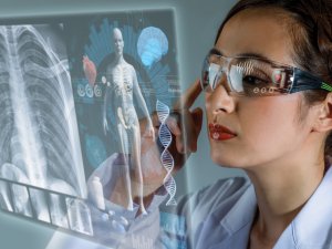 Female Doctor Hologram CR metamorworks on iStock