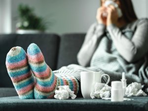 Sick woman CR Tero Vesalainen on iStock