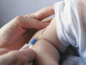 Vaccination, baby getting jab on iStock 