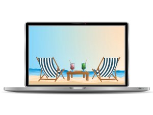 Laptop illustration CR Elena Bereberdina on iStock