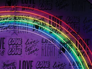 Neon rainbow CR Jason Leung on Unsplash