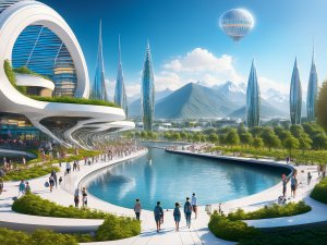 Futuristic City CR Photoshop AI