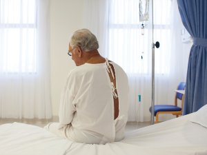 Man hospital gown CR Sam Edwards on iStock