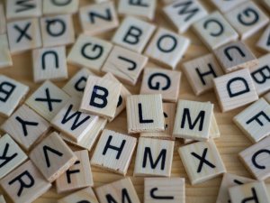 Scrabble letters