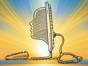 Face Screen illustration CR Frank Ramspott on iStock
