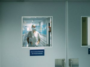 Hospital door doctor CR Jose Luis Carrascosa on iStock