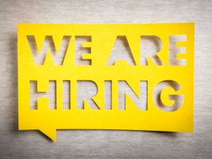 We Are Hiring sign