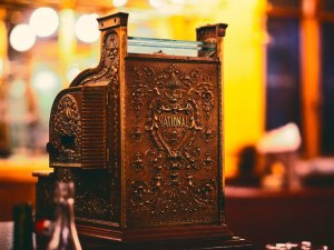 Cash Register by Age Barros, Unsplash, sepia