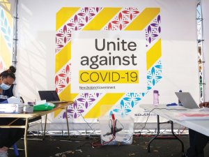 Unite against COVID-19 SOUTHSEAS poster