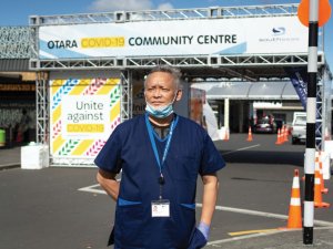Andrew Chan Mow outside Ōtara CBAC