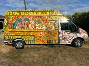 Hikoi for Health van artwork April 2025