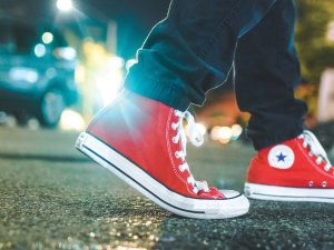Red Chuck Taylors CR Joshua Hanks on Unsplash