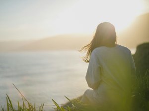 Woman, alone, nature